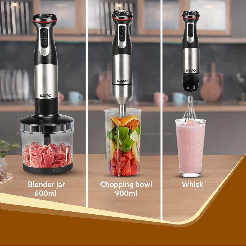 Agaro Grand 1000 Watts Hand Blender With Chopper-2.webp